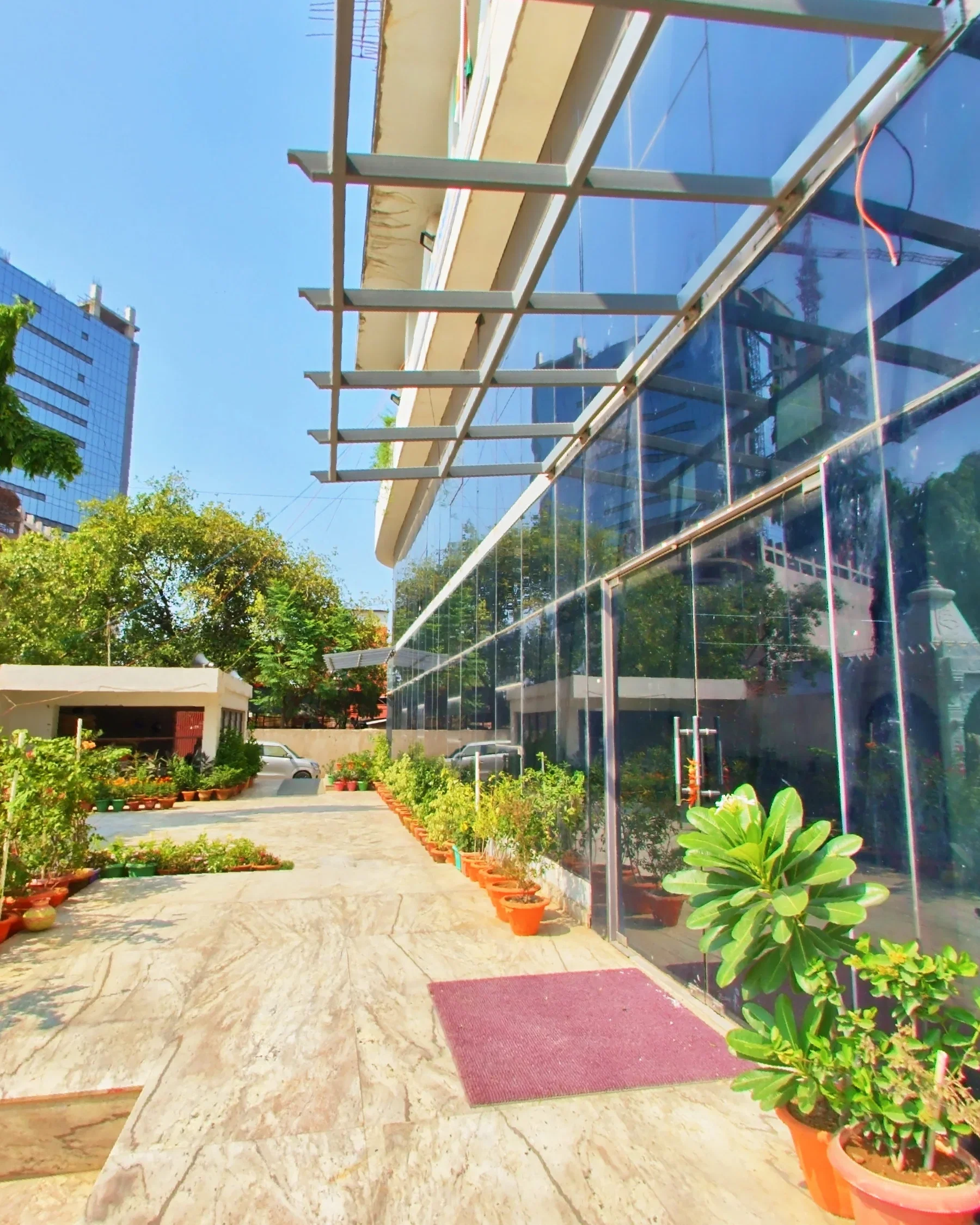 The courtyard at the CIMAGE IT Park & Startup Hub, Patna